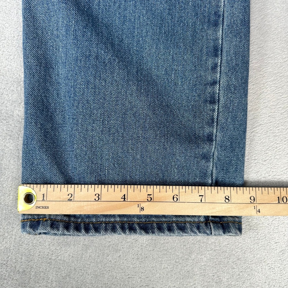 Levi's 505 Jeans Men 36x30 Blue  Straight Fit Medium Wash Denim Pants - Picture 5 of 15